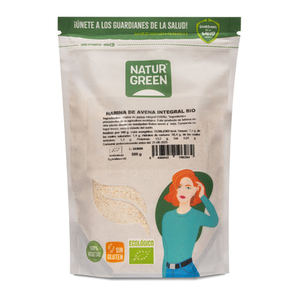 Harina de Avena Integral Bio 500g NaturGreen
