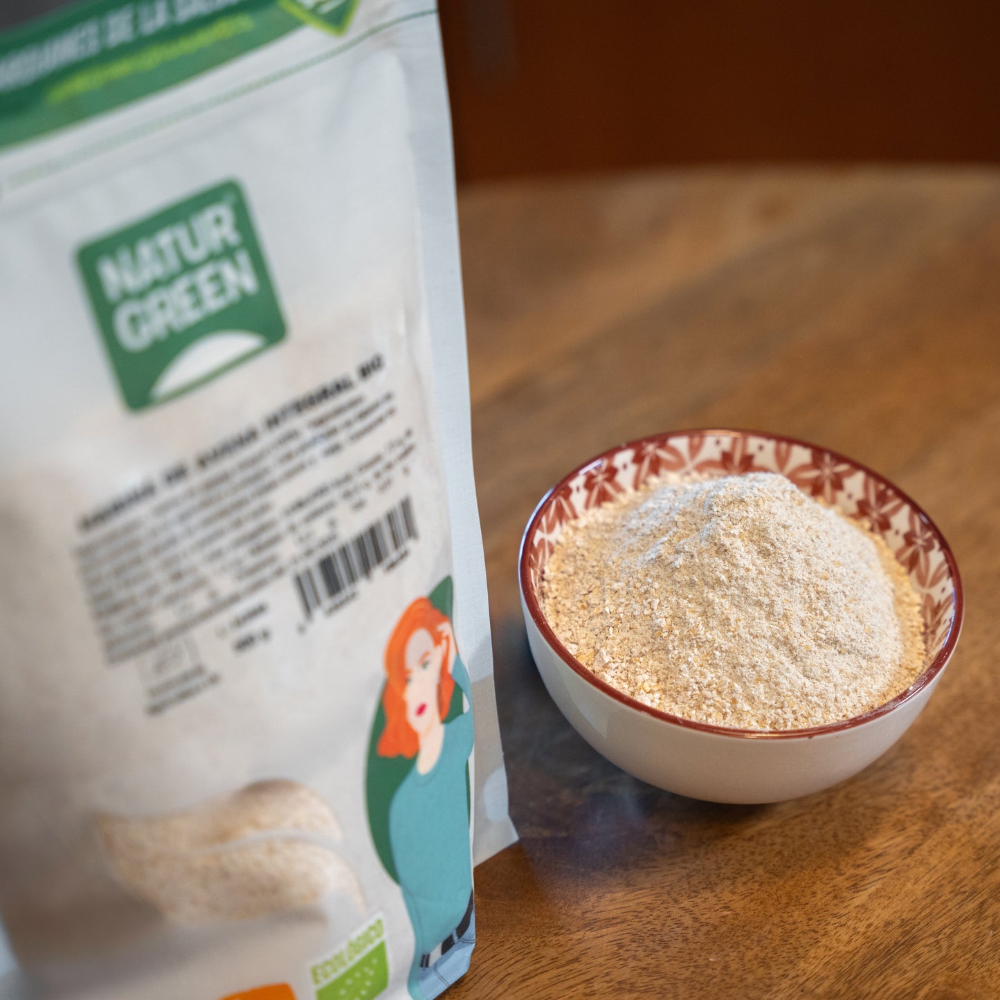 Pack 8x Harina de Avena Integral Bio 500g NaturGreen