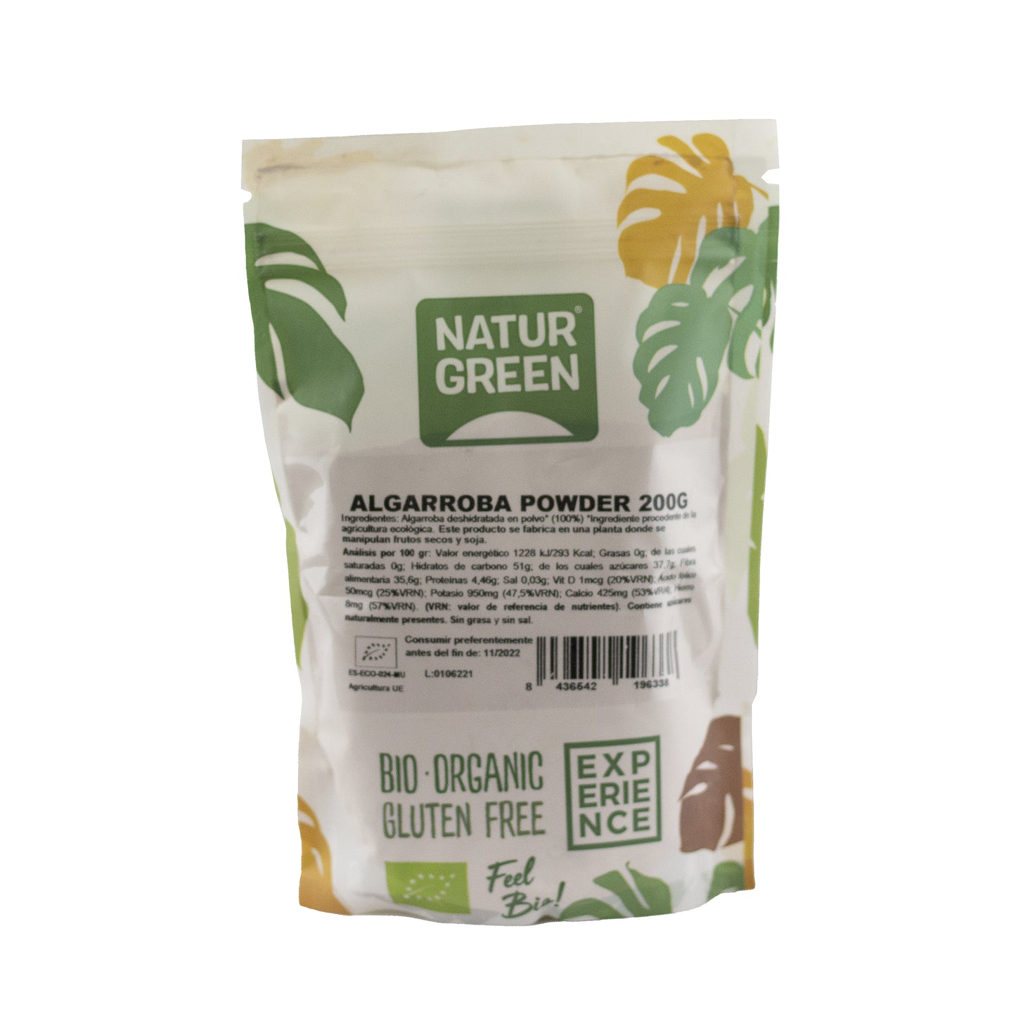 Pack 9x Algarroba en Polvo Ecológica 200 g NaturGreen