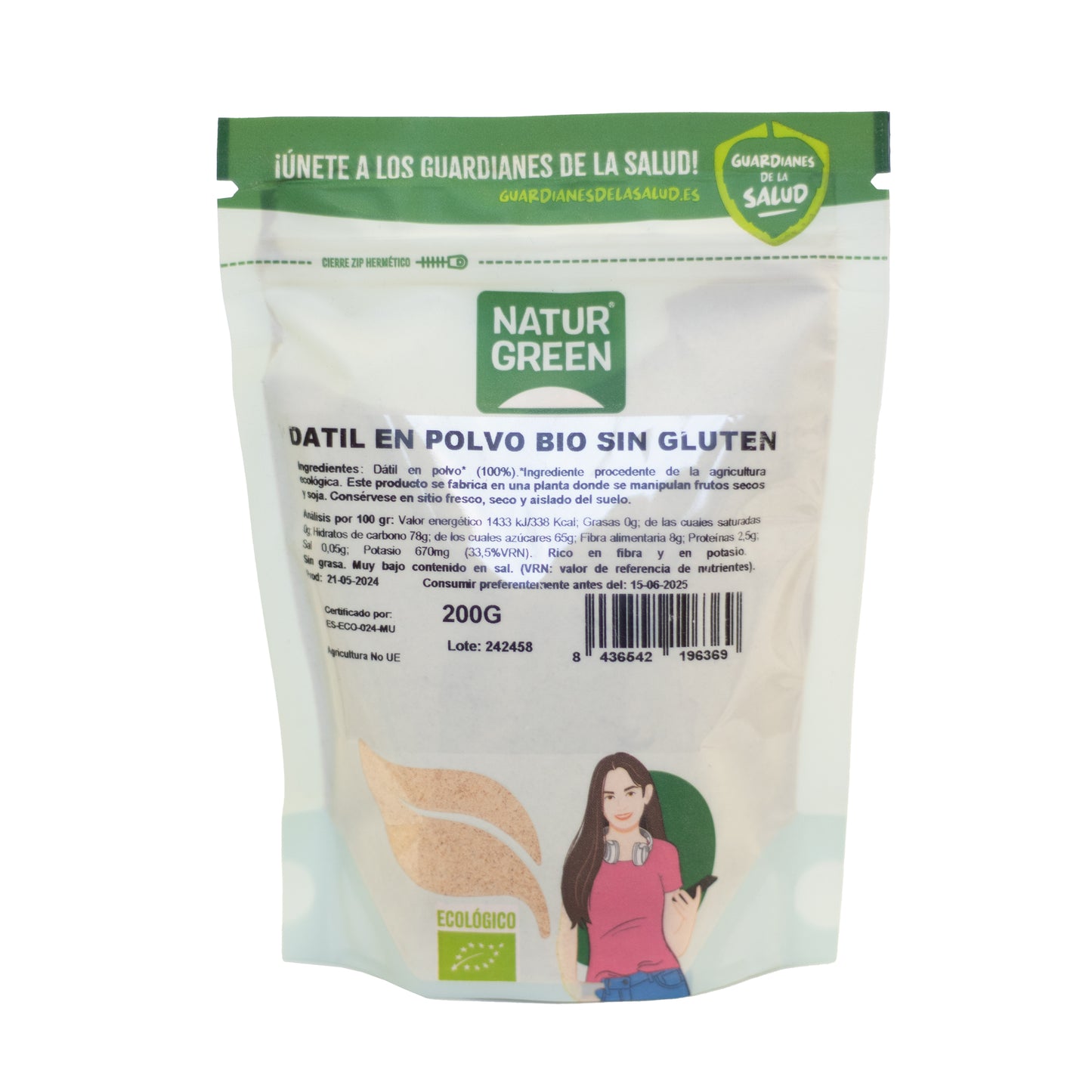 Harina de Dátil Bio 200 g NaturGreen