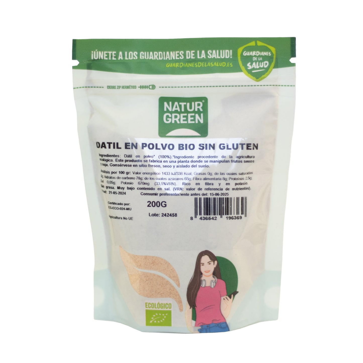 Harina de Dátil Bio 200 g NaturGreen