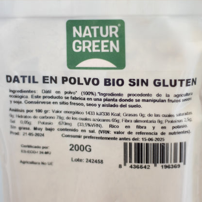 Harina de Dátil Bio 200 g NaturGreen