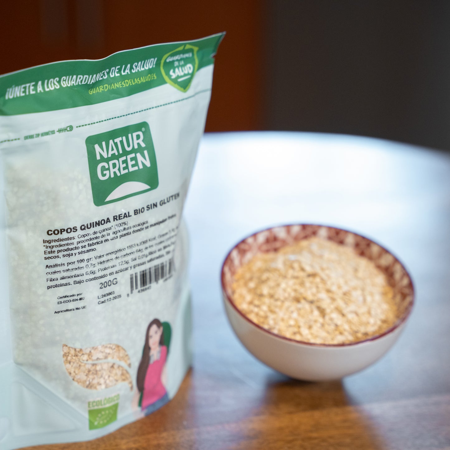Pack 10x Copos de Quinoa Ecológica 200 g NaturGreen