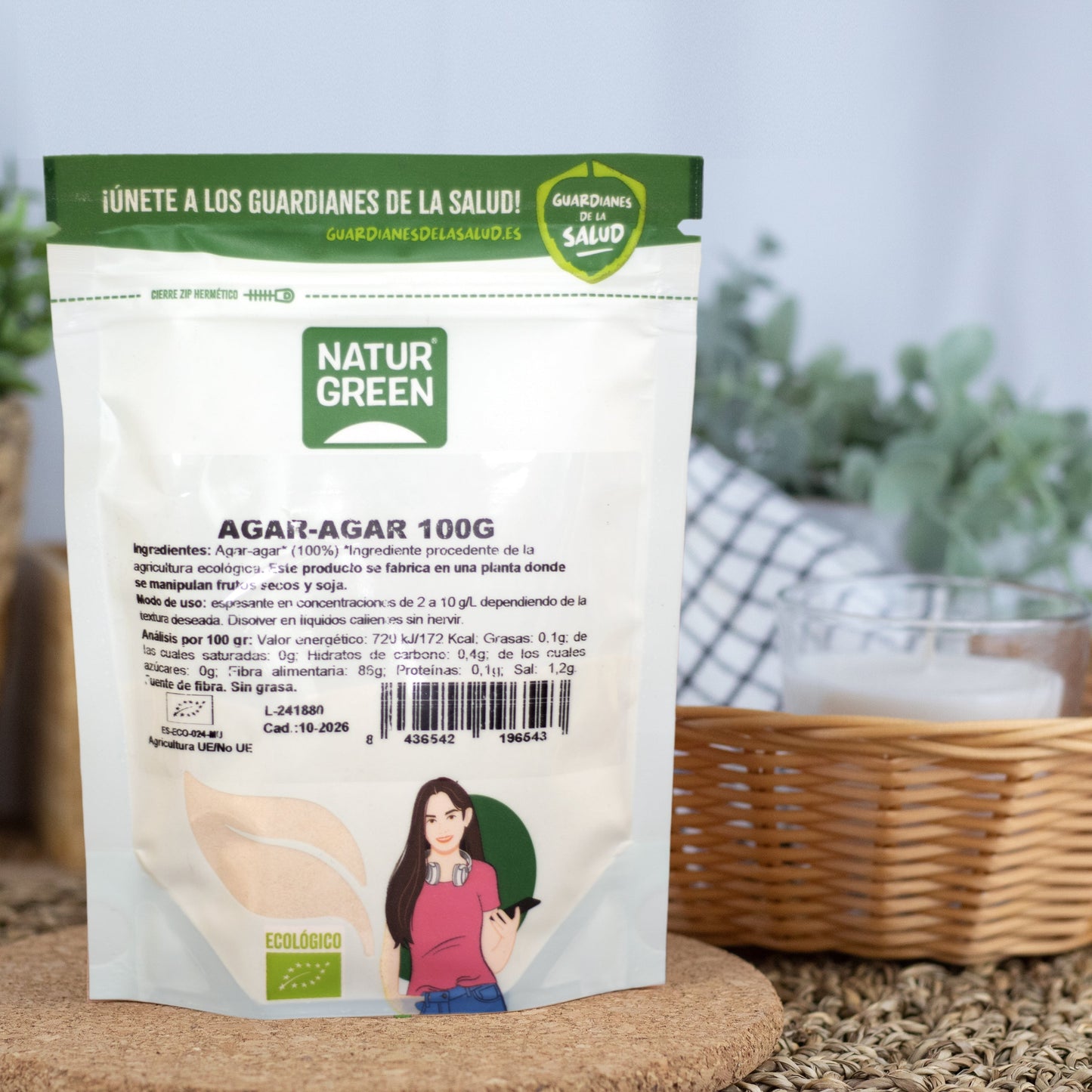 Agar-agar Bio 100g NaturGreen