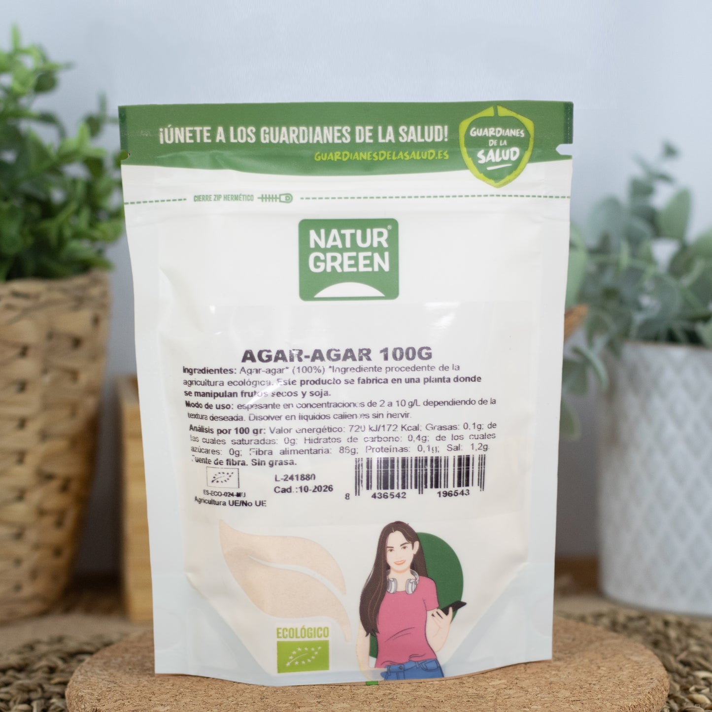 Pack 9x Agar-agar Bio 100g NaturGreen