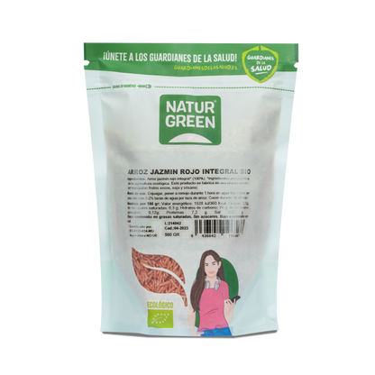 Pack 10x Arroz Jazmín Rojo Integral Bio 500g NaturGreen