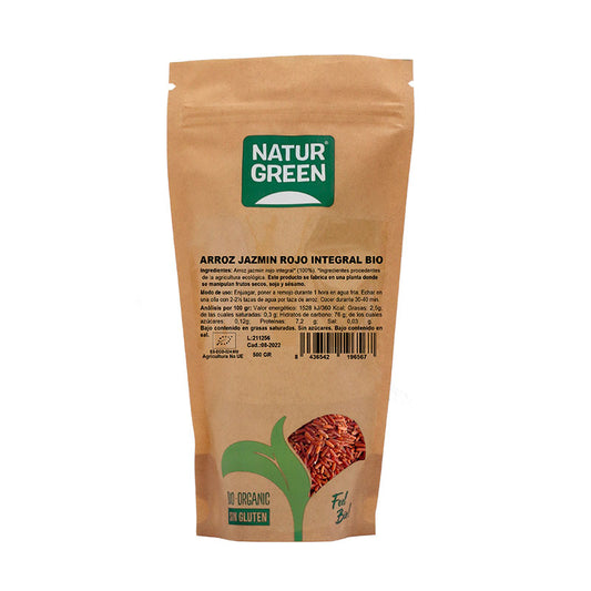 Arroz jazmin rojo integral bio