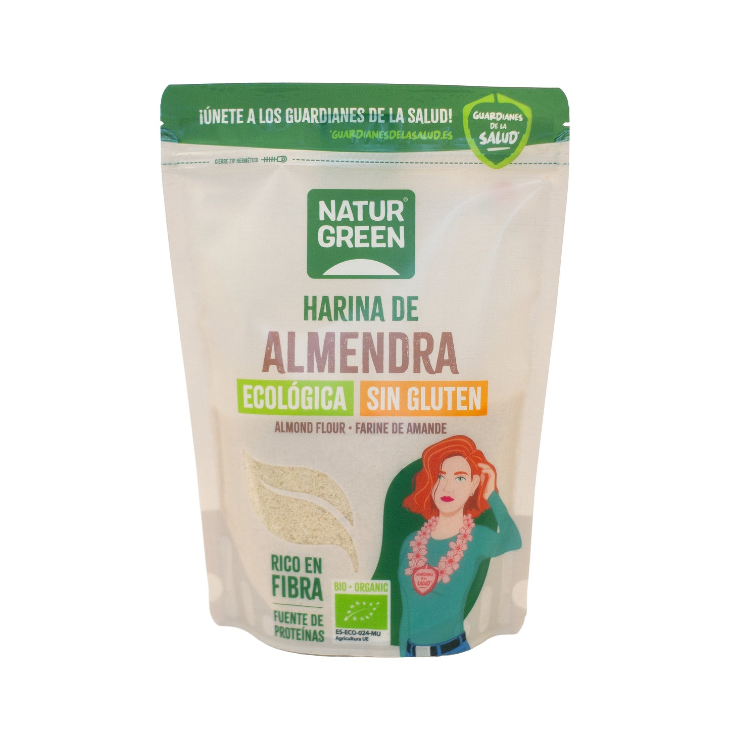 Pack 8x Harina de Almendra Bio 300 g NaturGreen