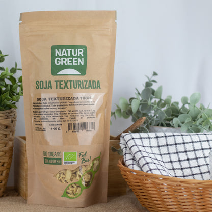 Soja texturizada tiras Bio 115g NaturGreen