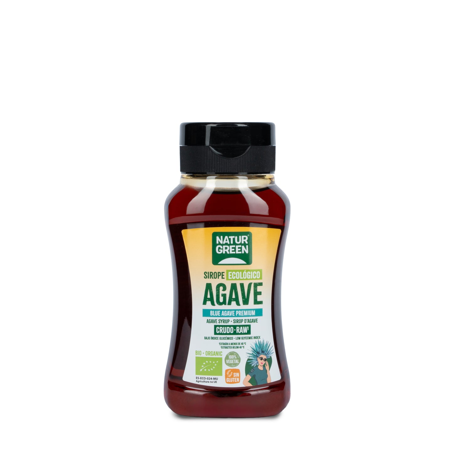Pack 6x Sirope de Agave Crudo Bio 236 ml / 340g NaturGreen
