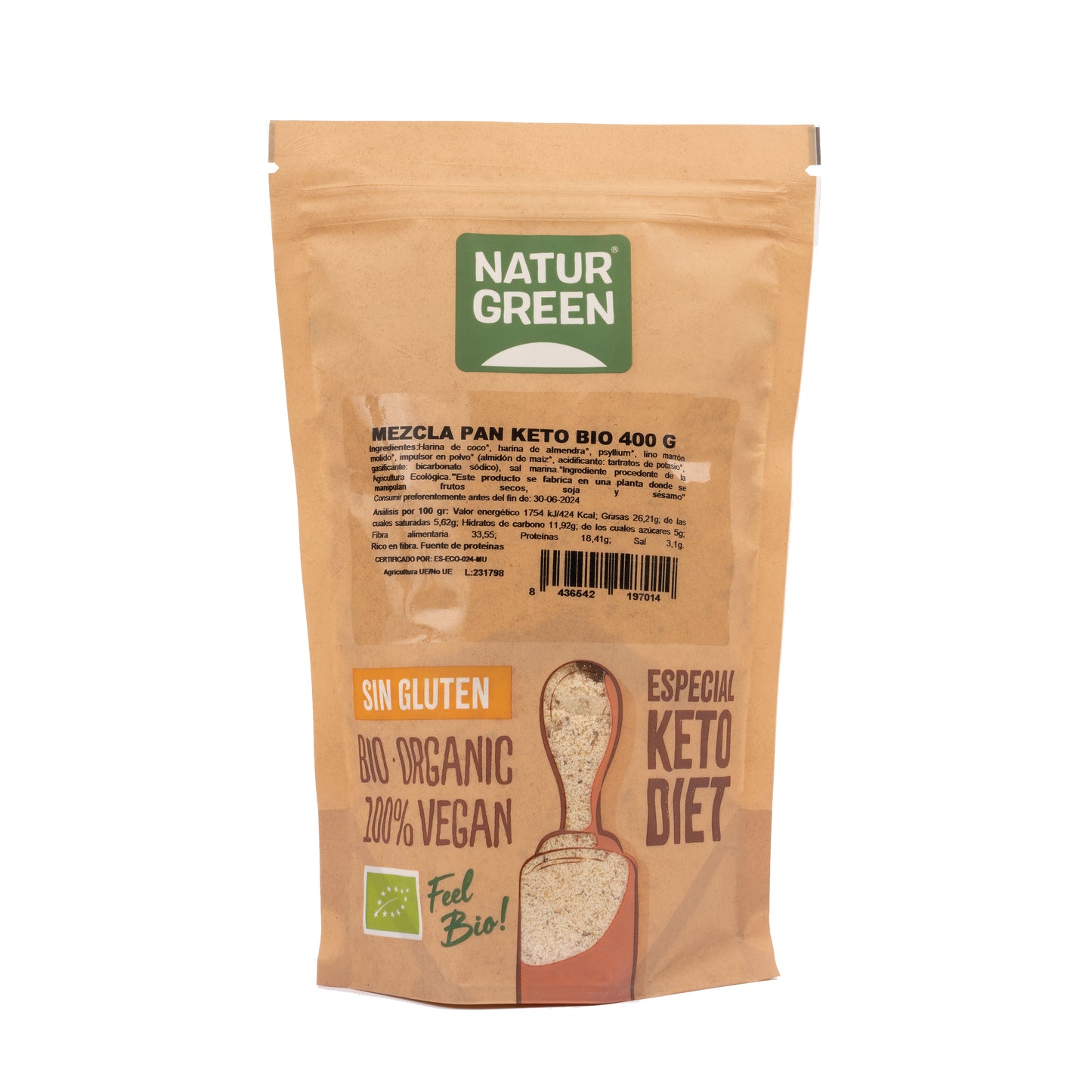 Pan Keto 400 g NaturGreen