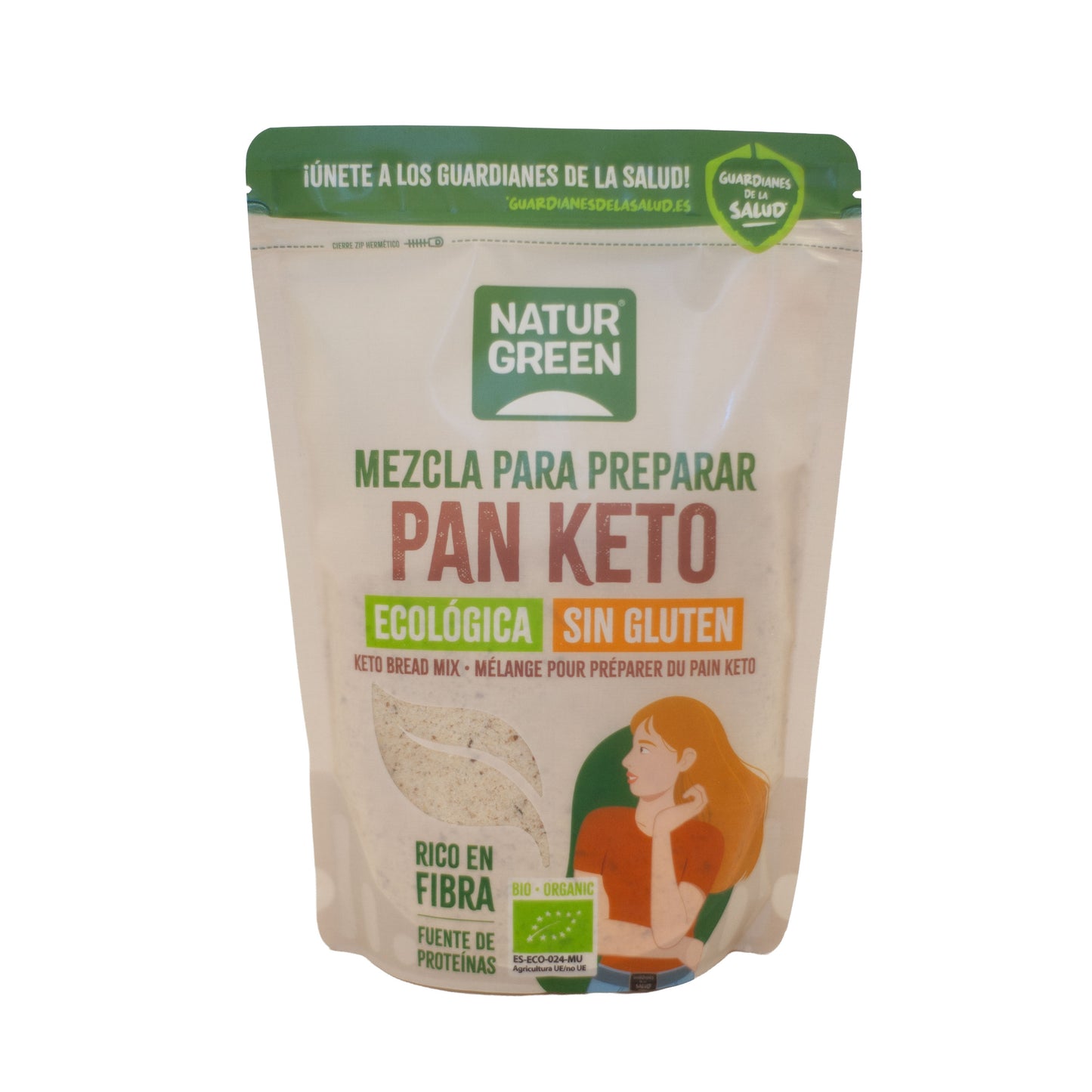 Pack 8x Mezcla Pan Keto Bio 400 g NaturGreen