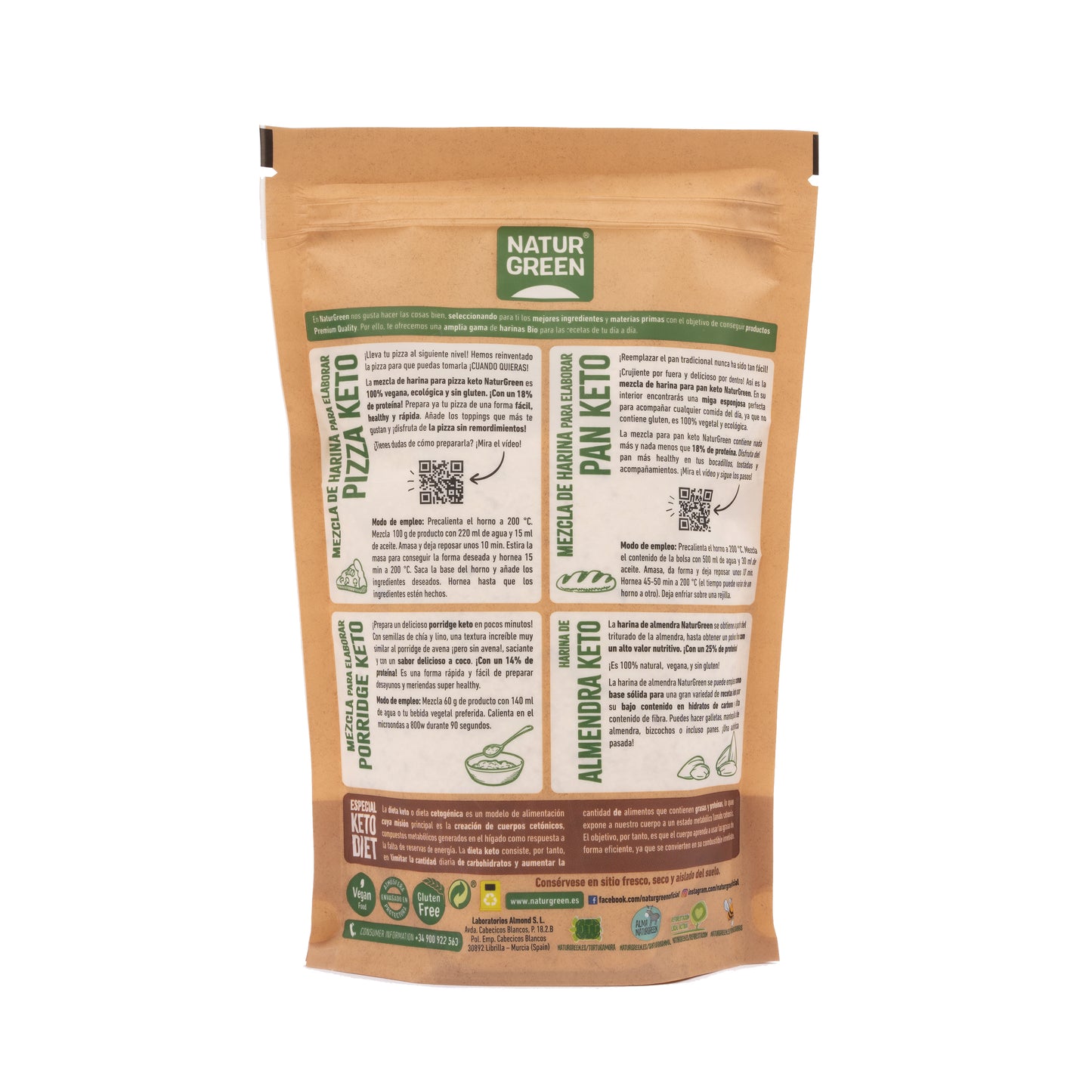 Pan Keto 400 g NaturGreen