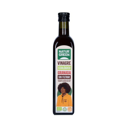 Vinagre de granada sin filtrar Bio 500ml Naturgreen