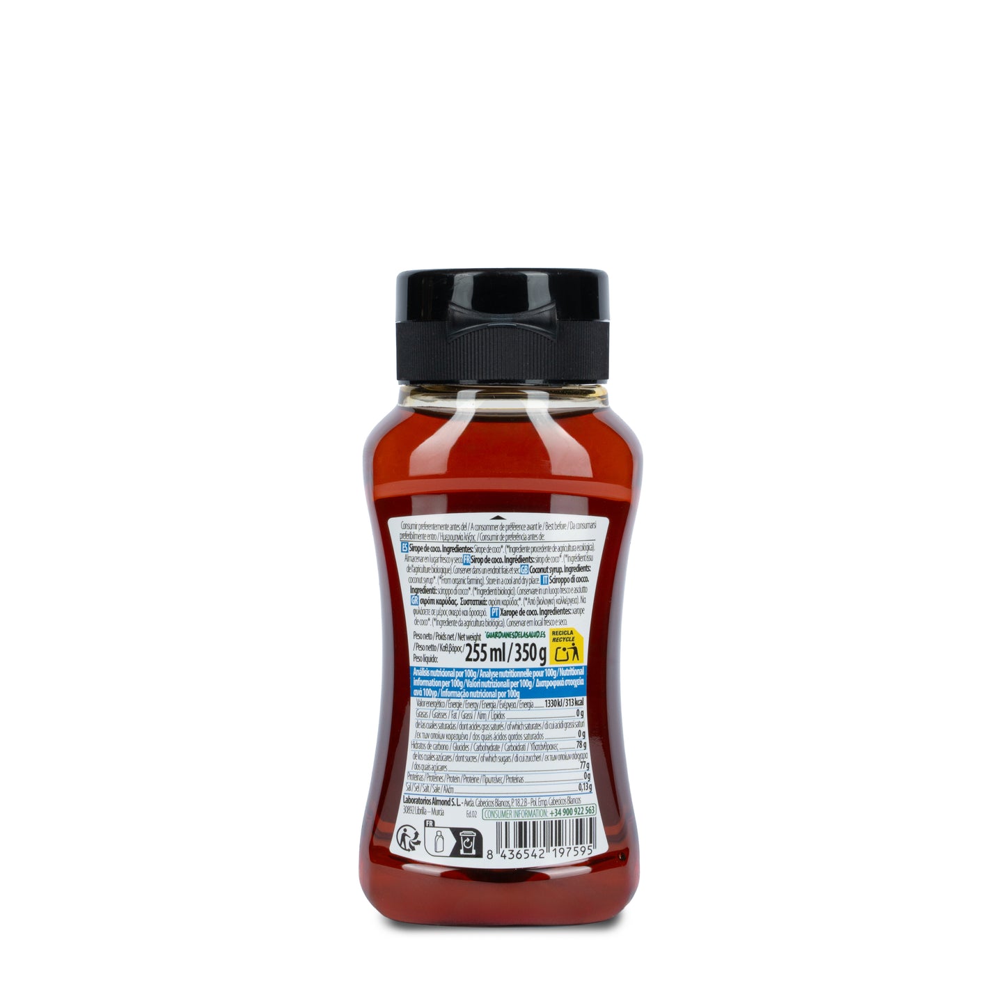Pack 8x Sirope de coco Bio 258ml / 350g NaturGreen