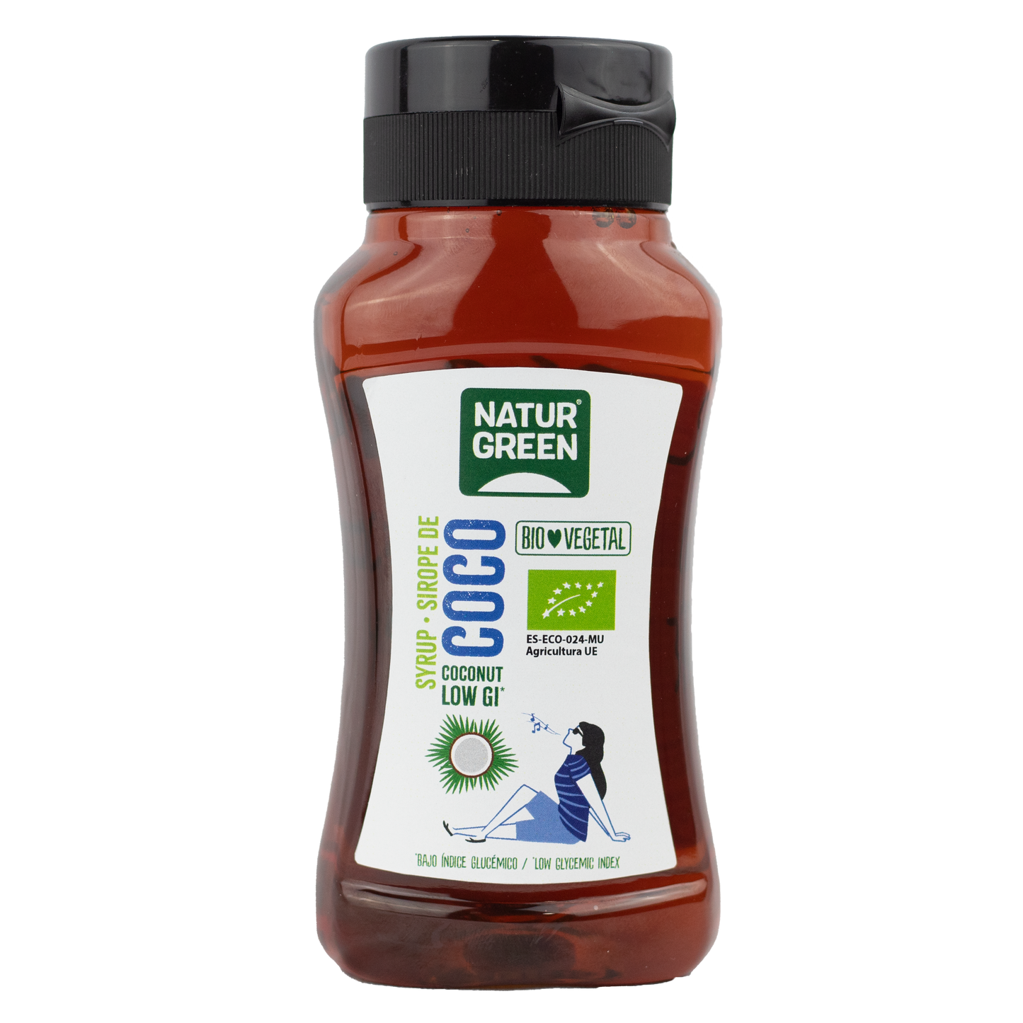 Pack 8x Sirope de coco Bio 258ml / 350g NaturGreen