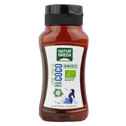 Pack 8x Sirope de coco Bio 258ml / 350g NaturGreen
