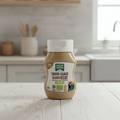 Tahini Suave Blanco Antigoteo Bio 270 g NaturGreen