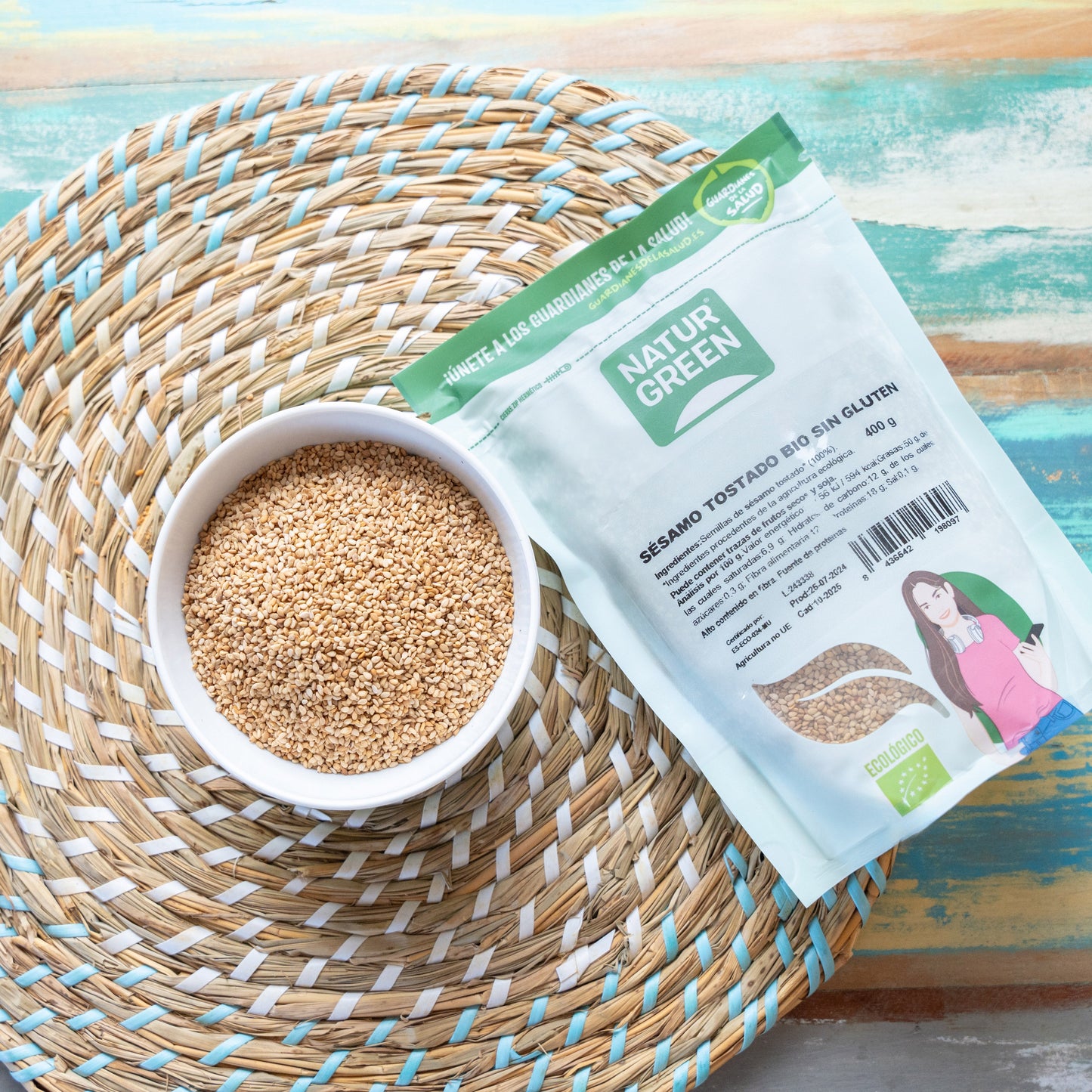 Pack 10x Sésamo Tostado Ecológico 400g NaturGreen