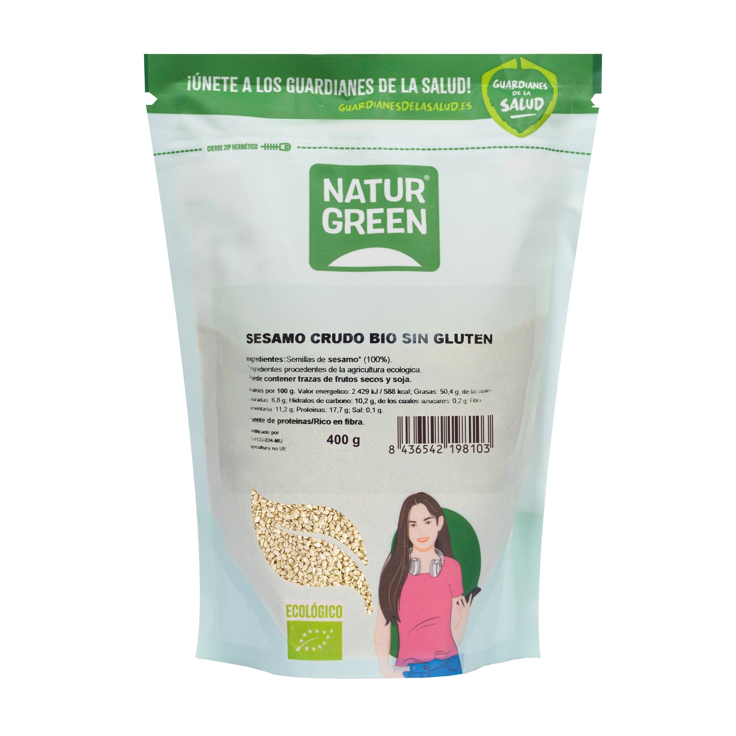 Sésamo Crudo Ecológico 400g NaturGreen