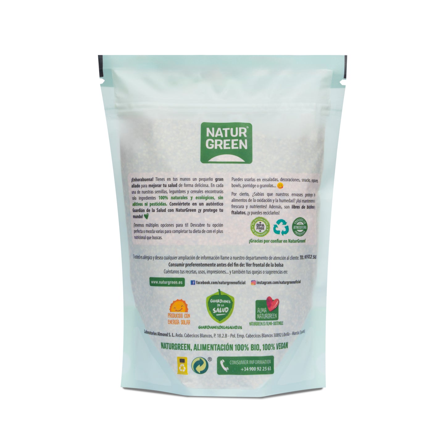 Pack 10x Sésamo Crudo Ecológico 400g NaturGreen