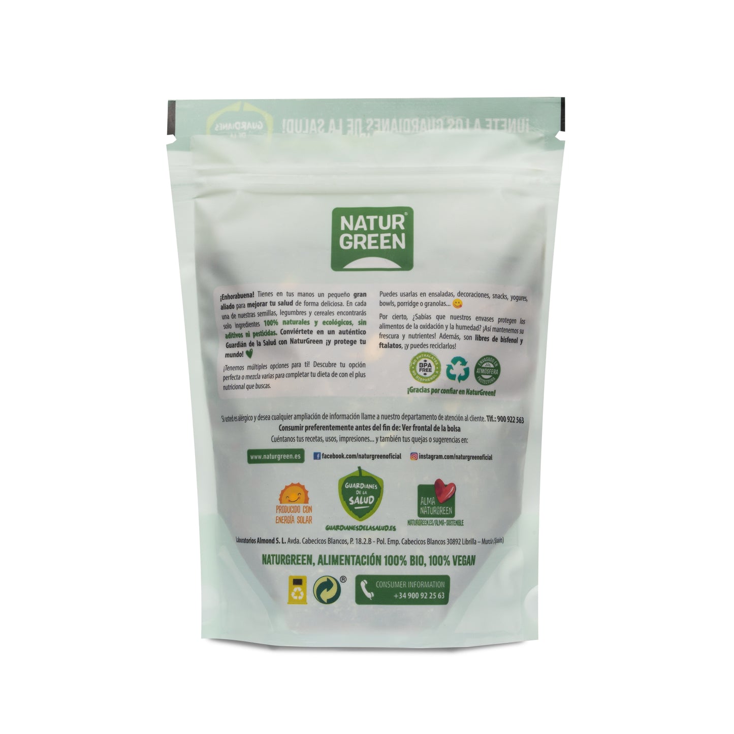 Pack 10x Semillas de Calabaza Ecológicas 350g NaturGreen