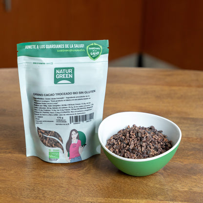 Pack 9x Grano Cacao Troceado Bio 175 g NaturGreen