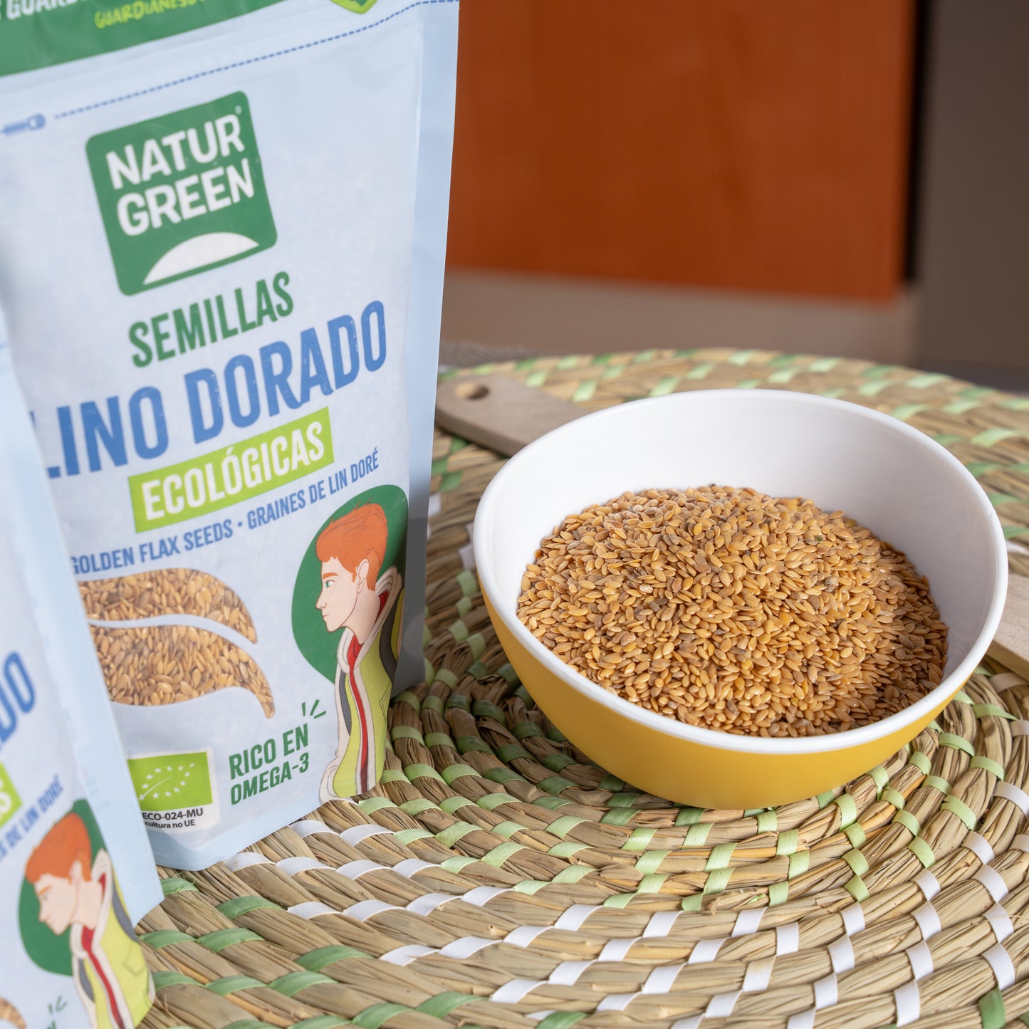 Pack 10x Lino Dorado Ecológico 500g NaturGreen