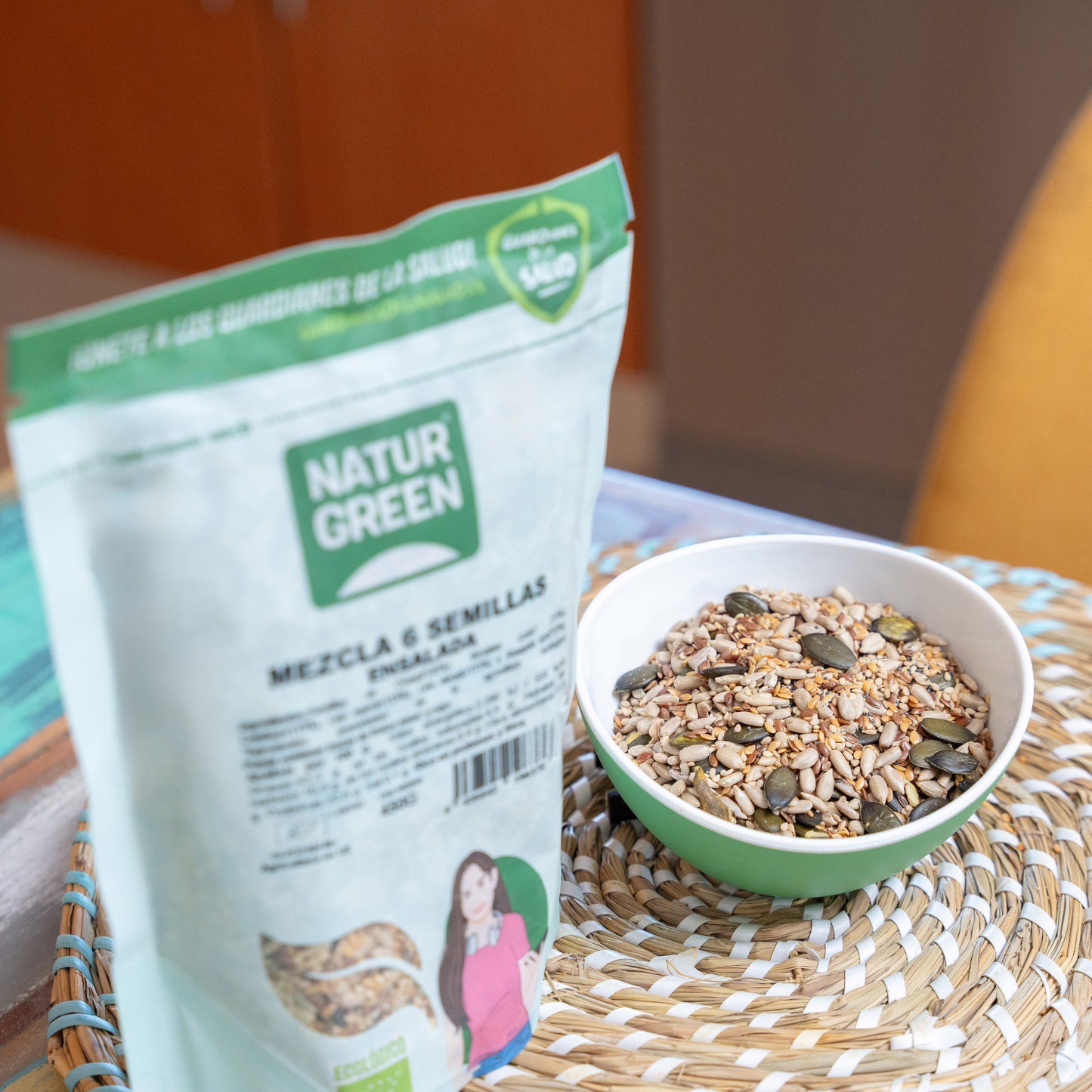 Pack 10x Mezcla 6 Semillas Bio Ensalada 450 g NaturGreen
