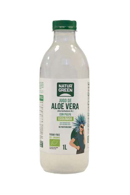 Jugo de Aloe Vera con Pulpa Bio 1L Naturgreen