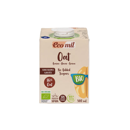 Pack 6x Bebida de Avena Sin Azúcares Añadidos Bio 500ml Ecomil