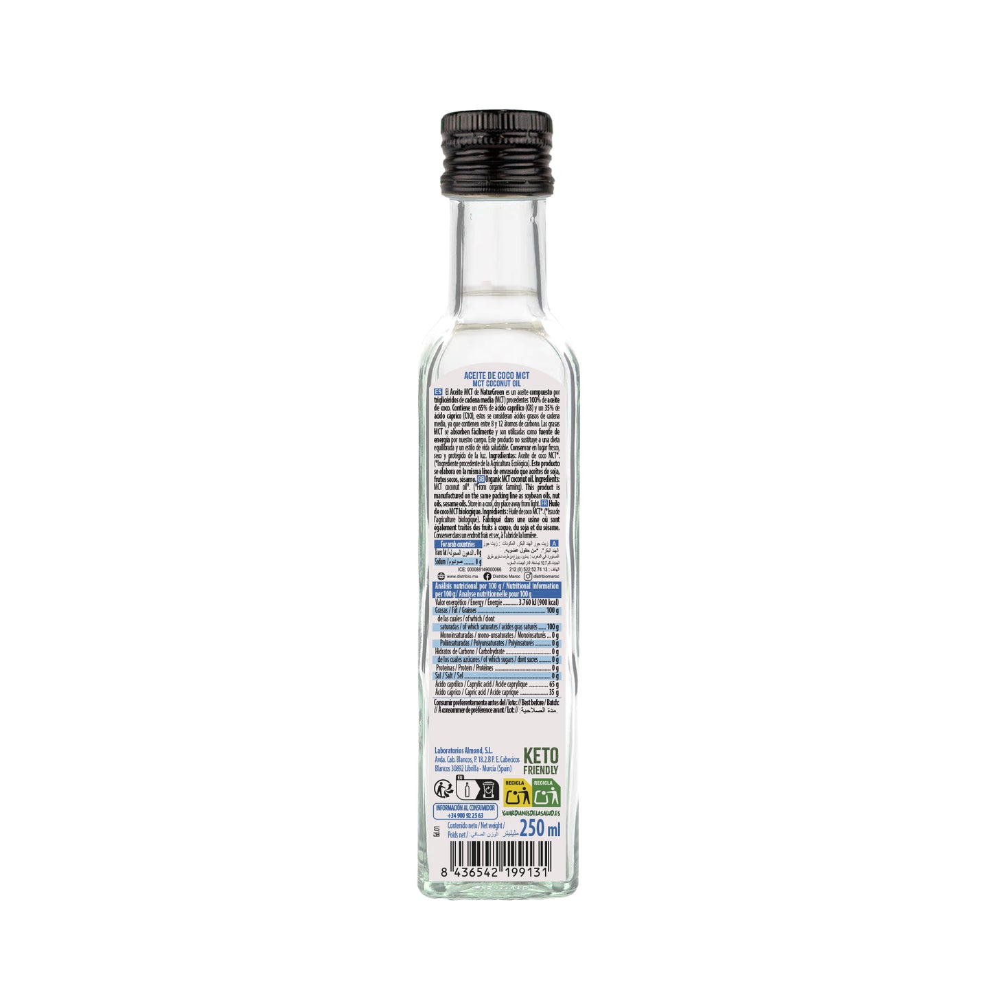 Aceite de Coco MCT Bio 250 ml NaturGreen