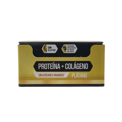 Pack 12x Barrita Proteína Colágeno Plátano 50 g Forticoll