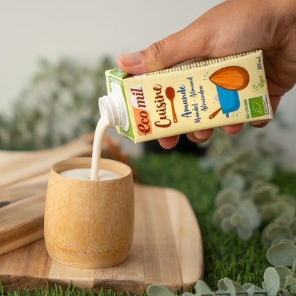 Pack 24x Nata ecológica para cocinar de Almendra 200 ml. EcoMil Cuisine