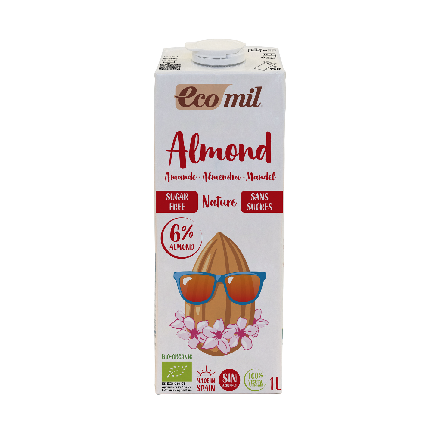 Bebida de Almendra Ecológica Nature 1L Ecomil