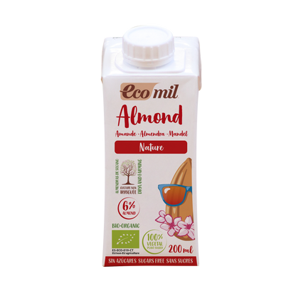 Pack 24x Bebida de Almendra Bio Nature 200ml Ecomil