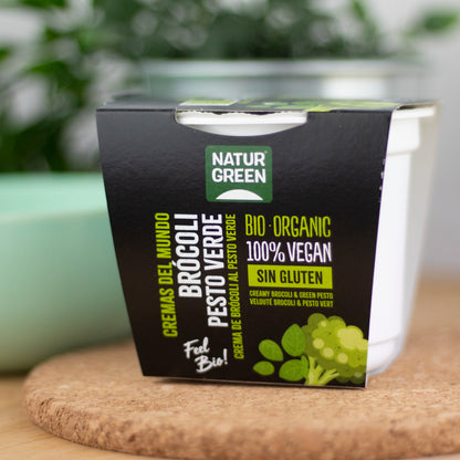 Pack 6x Crema de Brócoli al Pesto Verde Bio 310g NaturGreen