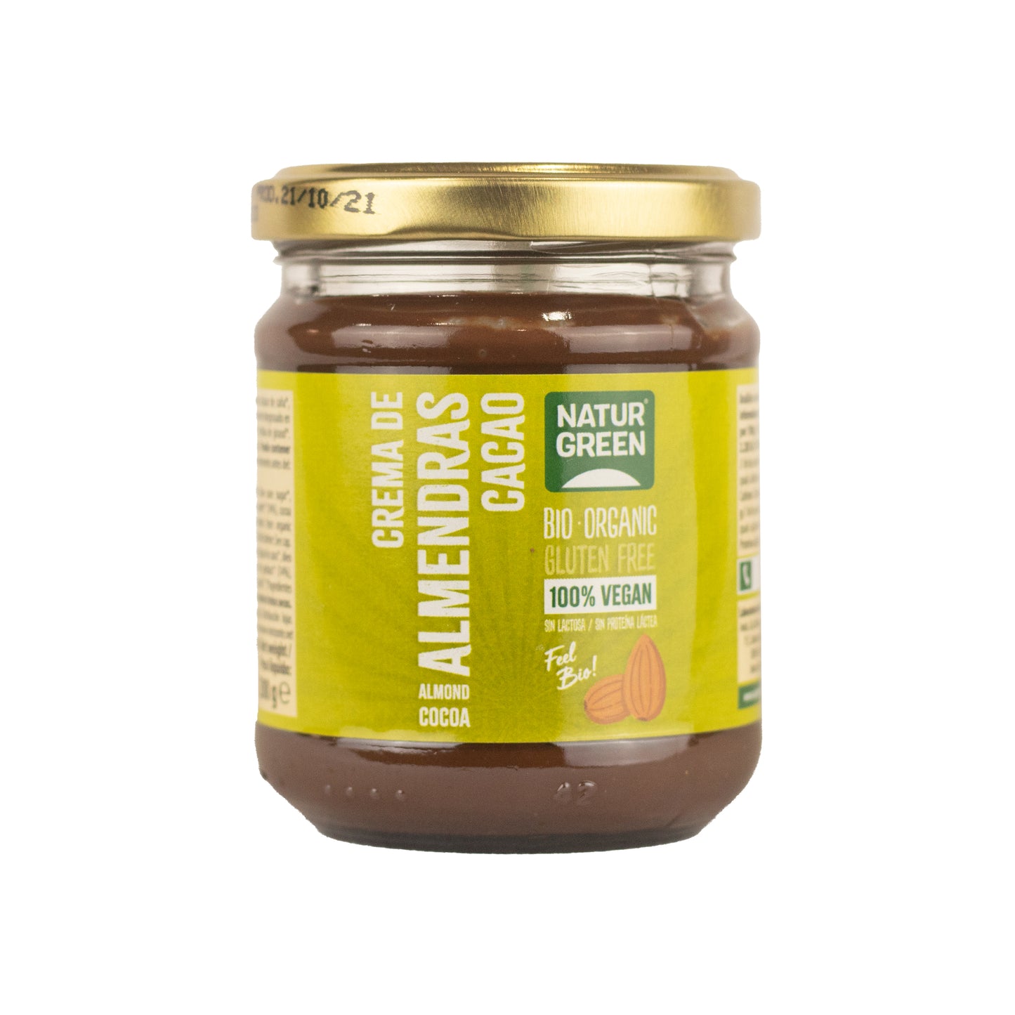 Crema de Almendras y  Cacao Ecológica 200g NaturGreen
