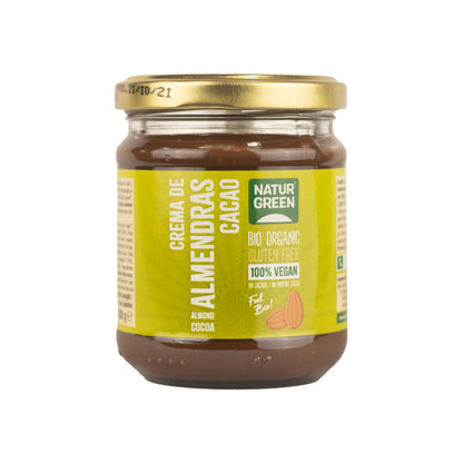Crema de Almendras y  Cacao Ecológica 200g NaturGreen