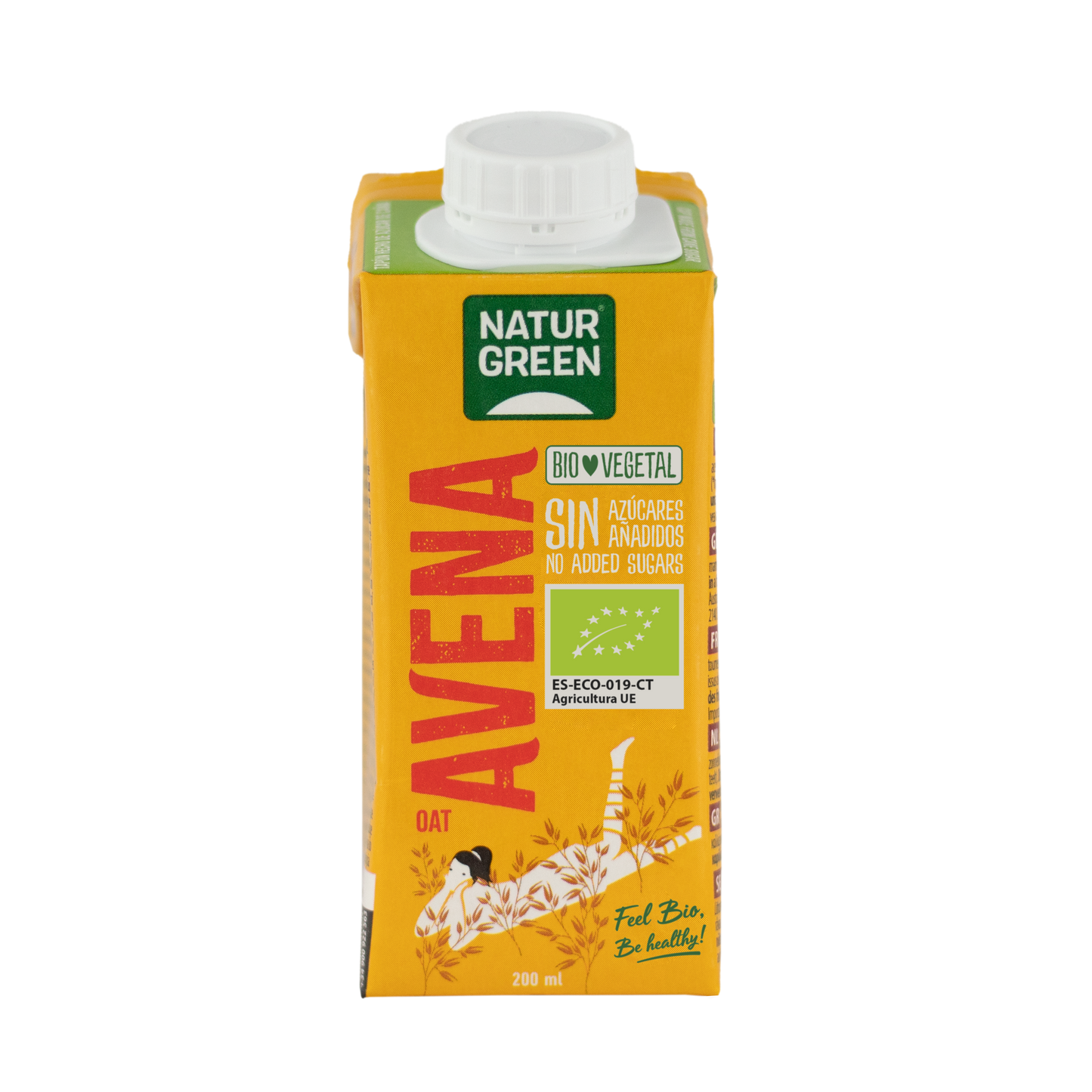 Bebida de Avena Sin Azúcares Añadidos Bio 200 ml NaturGreen