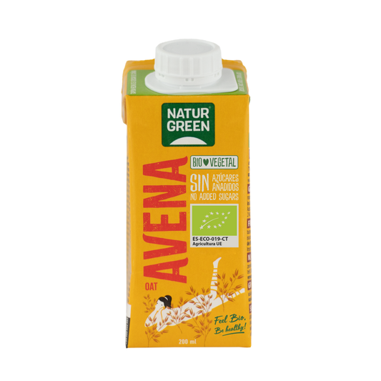 Bebida de Avena Sin Azúcares Añadidos Bio 200 ml NaturGreen