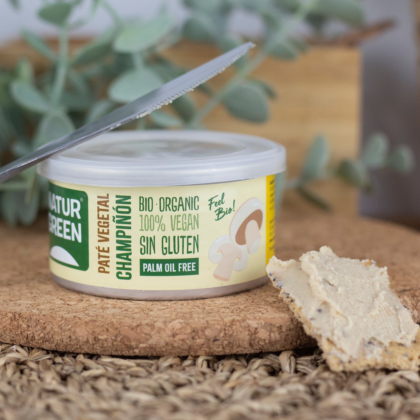 Pack 12x Paté de Champiñon Ecológico 125 g NaturGreen