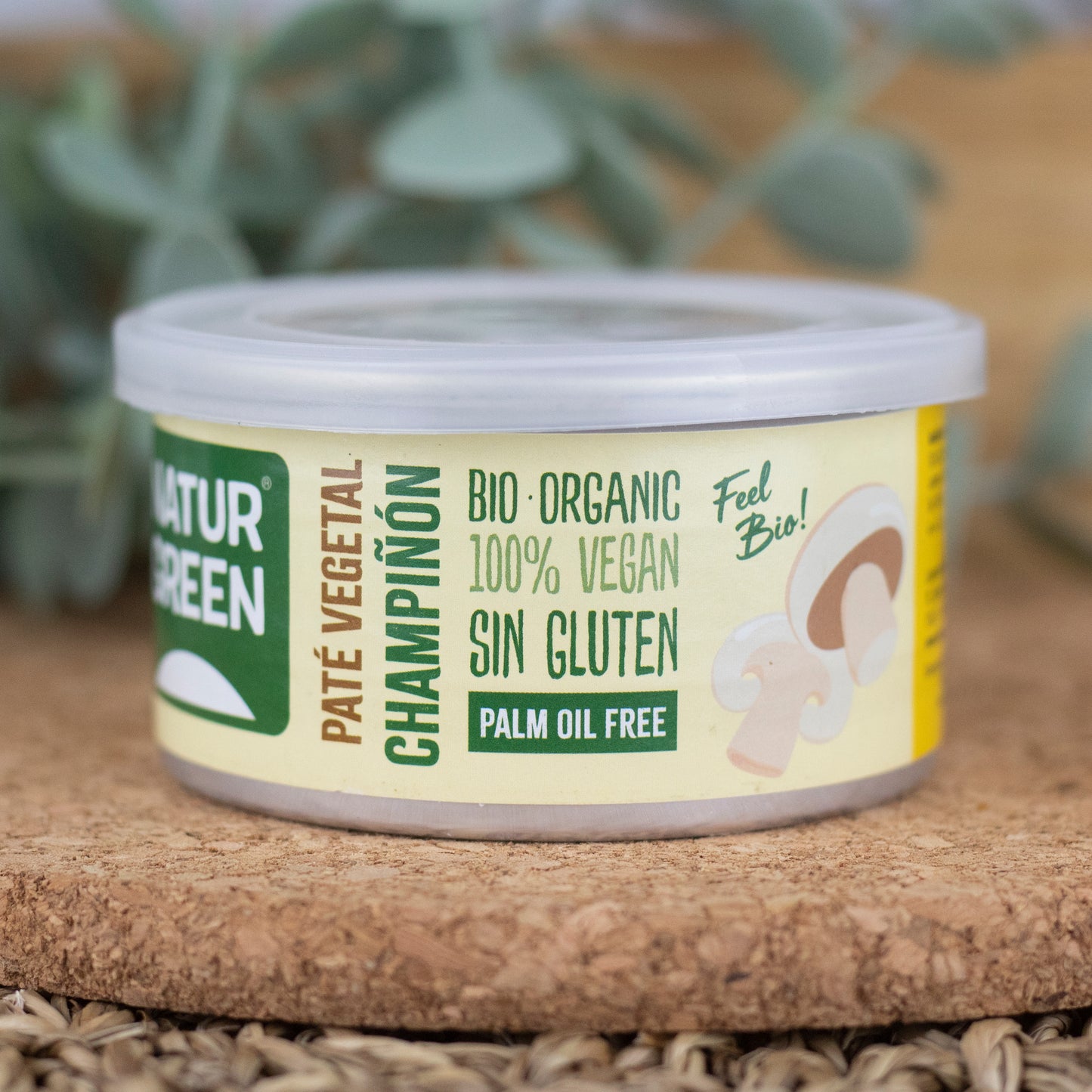 Pack 12x Paté de Champiñon Ecológico 125 g NaturGreen