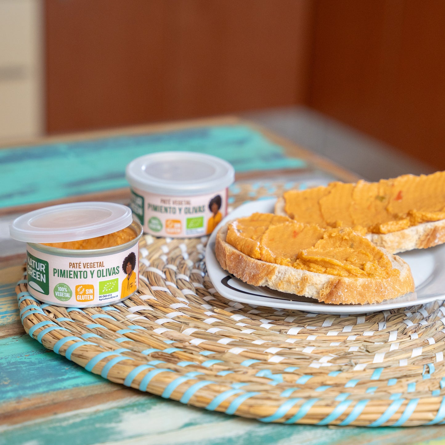 Pack 12x Paté de Pimiento y Olivas Bio 125 g NaturGreen