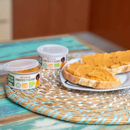 Pack 12x Paté de Pimiento y Olivas Bio 125 g NaturGreen