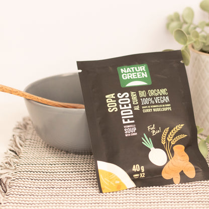 Sopa de Fideos al Curry Ecológica 40g NaturGreen