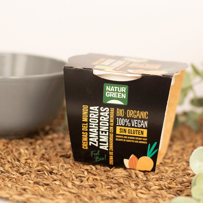 Pack 6x Crema de Zanahoria y Almendras Ecológica 310g NaturGreen