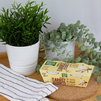 Postre de Arroz con Canela y Limón Ecológico (2x125 g) NaturGreen