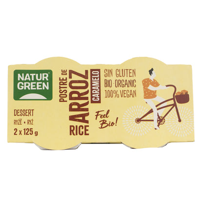 Postre de Arroz con Caramelo Bio (2x125 g) NaturGreen