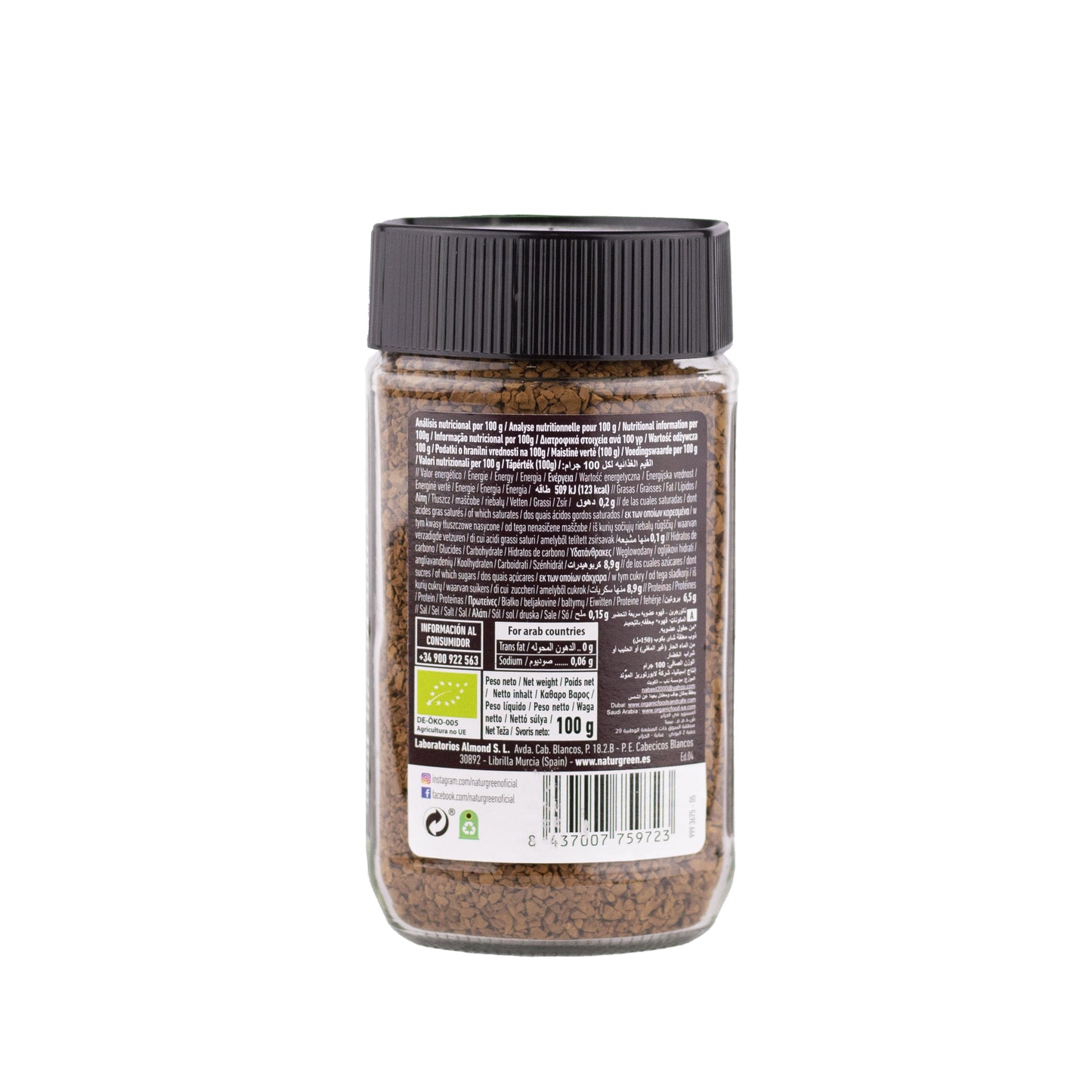Café Instantáneo Ecológico 100g NaturGreen